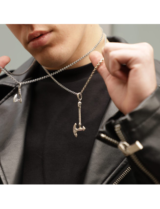 Срібний підвіс алебарда